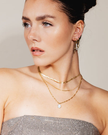 Round Snake Collana Oro Rosa