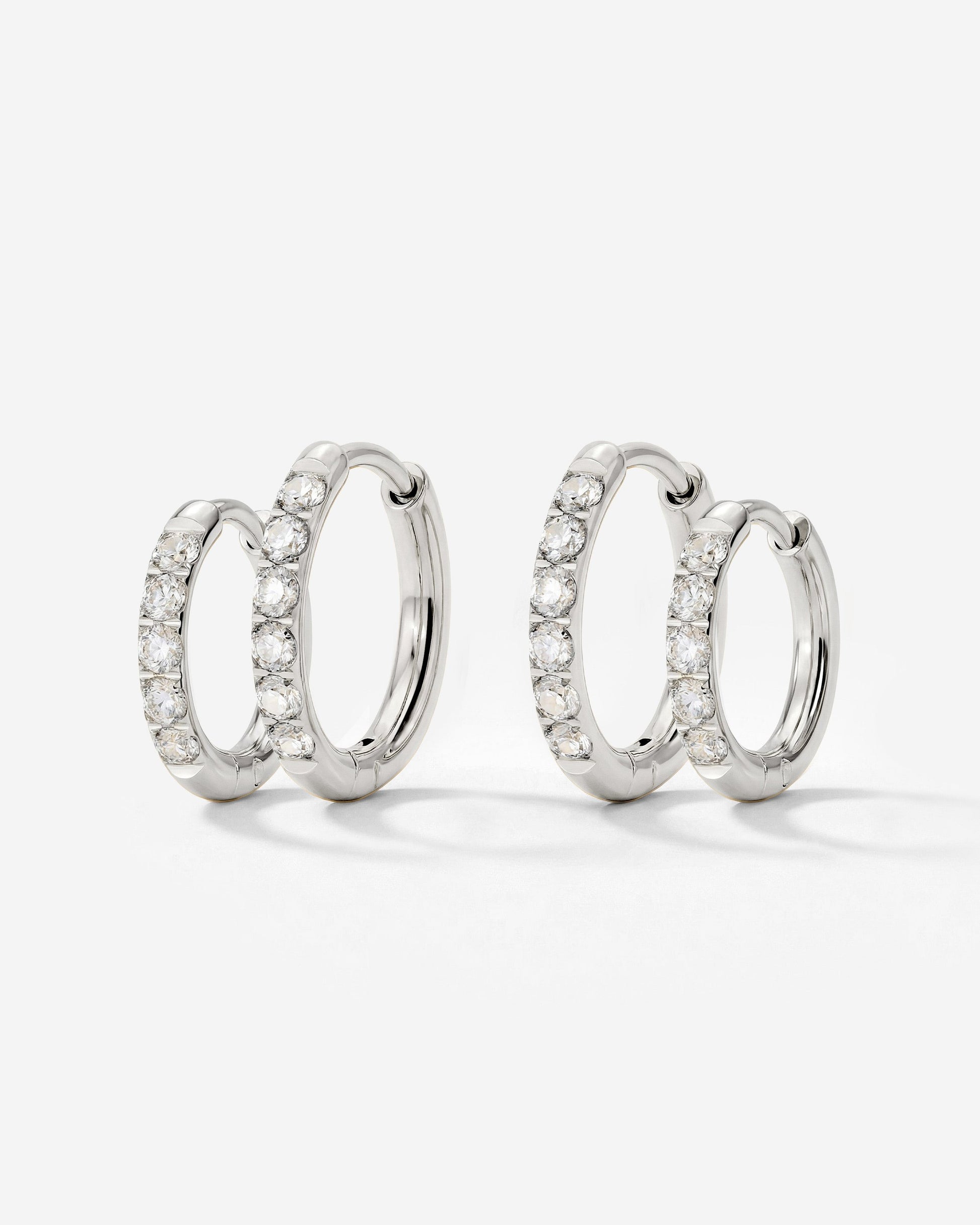 Glimmer Hoop Bundle Argento