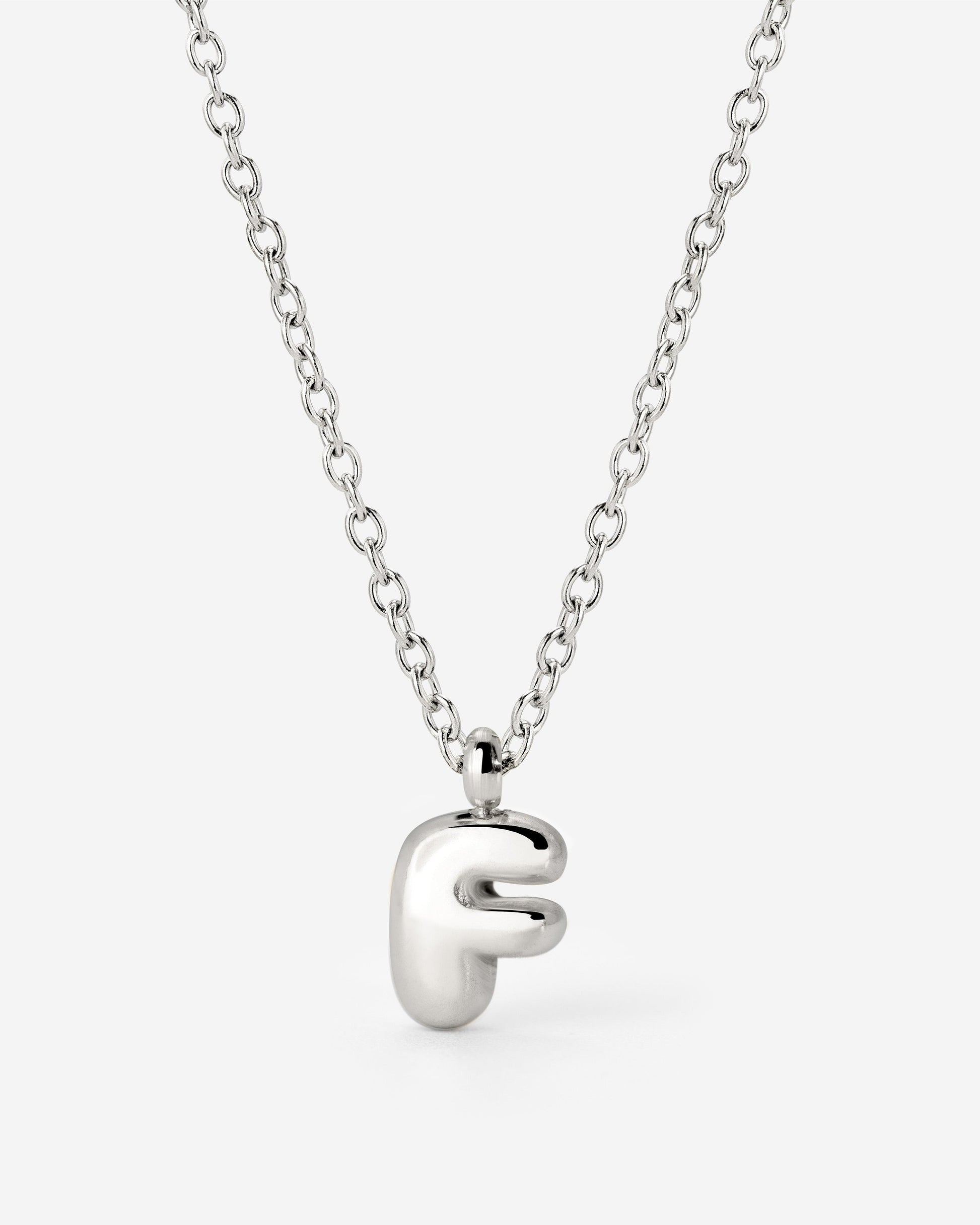 Bubble Letter Collana Argento