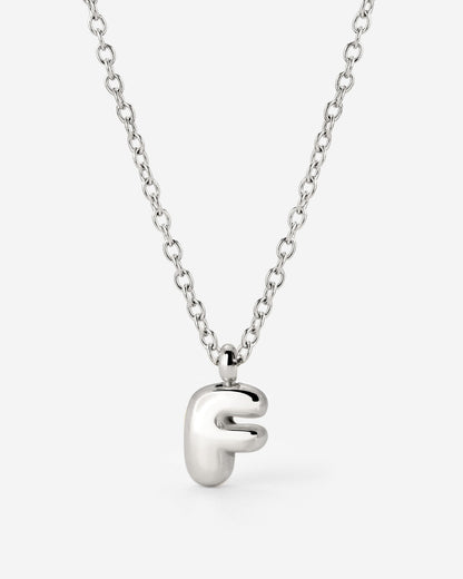 Bubble Letter Collana Argento