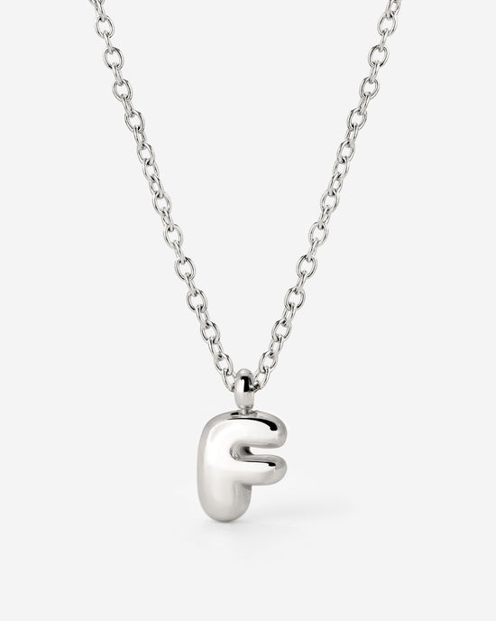 Bubble Letter Collana Argento