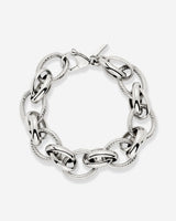 Chunky Twisted Links Bracciale Argento