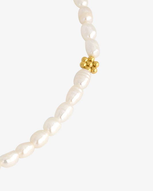 Blossom Pearl Choker Oro