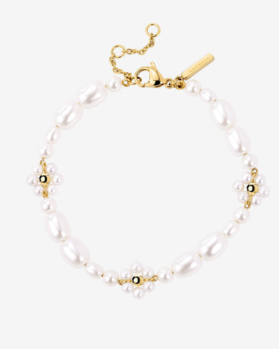 Flowery Pearls Bracciale Oro
