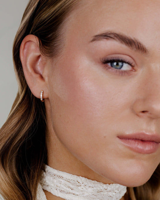 Glimmer Hoops Baby Oro Rosa