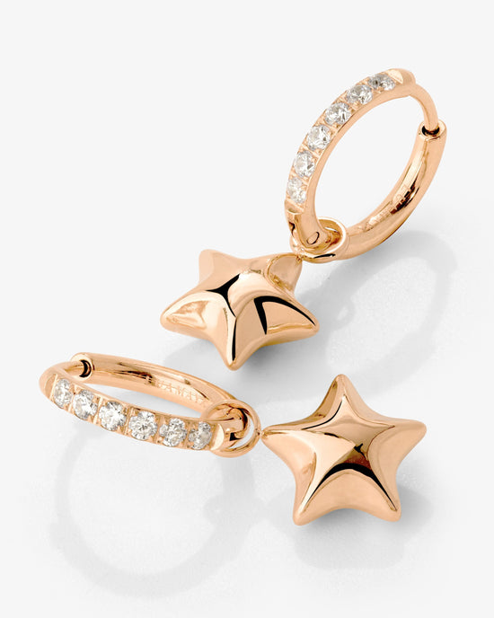 Nova Glimmer Hoop Set Small Oro Rosa