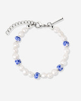 Flower Tile Pearl Bracciale Argento