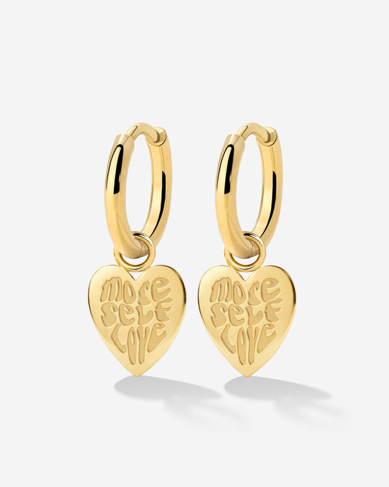 More Self-Love Hoop Set Small Oro