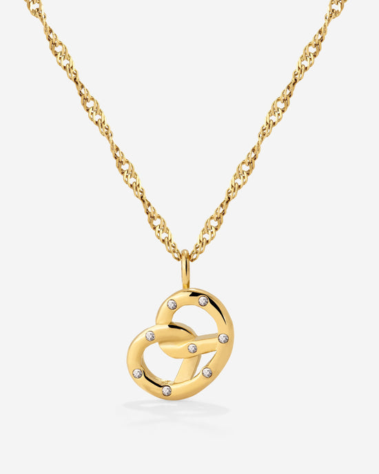 Bedazzle my Pretzel Collana Oro