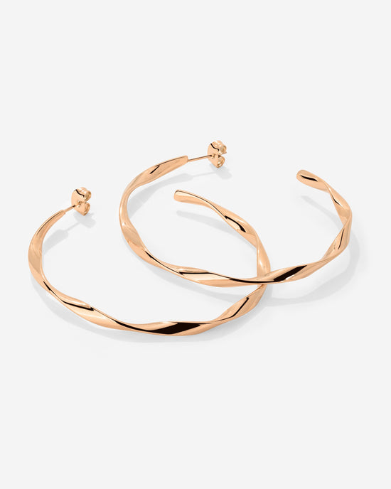 Sahira Orecchini Large Oro Rosa