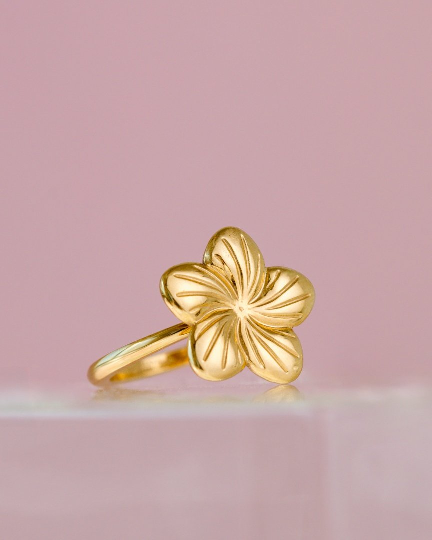 Floral Glow Anello Oro Rosa