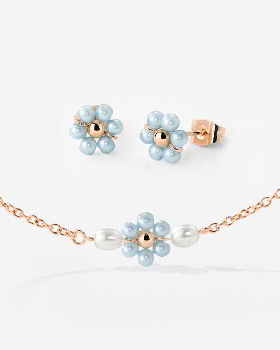 Forever Blue Daisy Bundle Oro Rosa