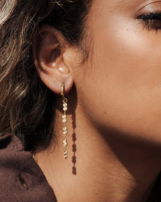Serpent's Whisper Hoop Set Small Oro
