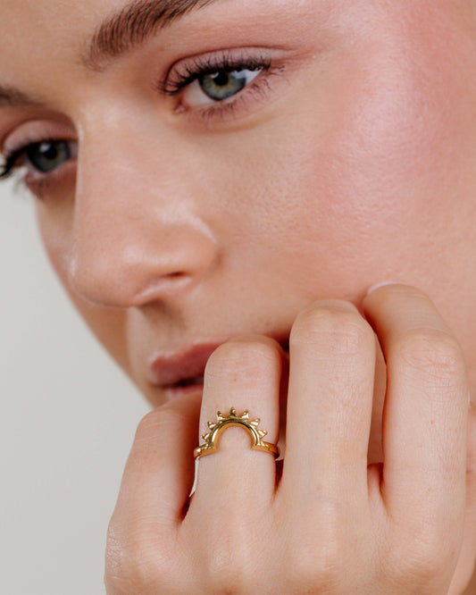 Sun Ray Anello Oro