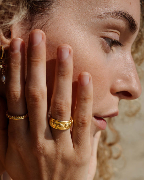 Boho Beads Anello Oro