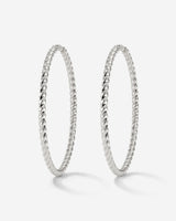 Twisted Hoops Extra Large Argento