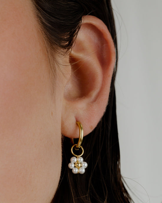 Daisy Hoop Set Small Oro