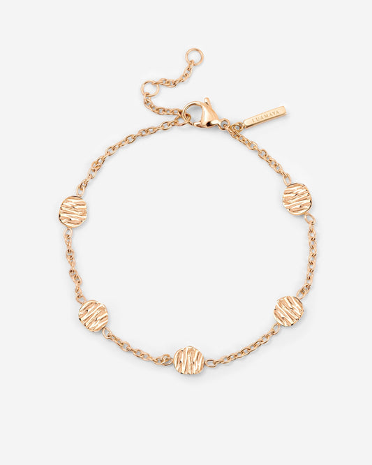 Boho Coin Bracciale Oro Rosa