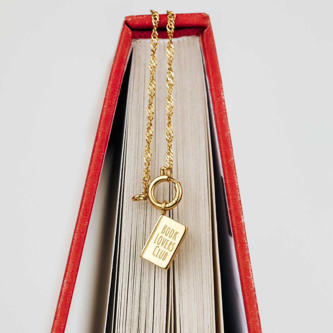 Book Lovers Club Singapore Chain Collana Set Oro Rosa