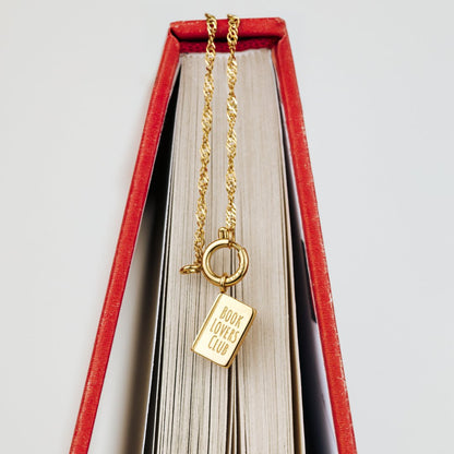 Book Lovers Club Singapore Chain Collana Set Oro Rosa