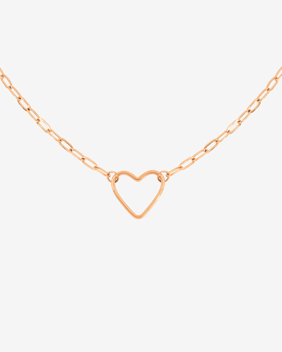 Loving Heart Collana Oro Rosa