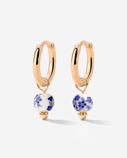 Painted Blue Hoop Set Small