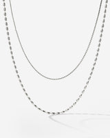 Droplet Double Collana Argento