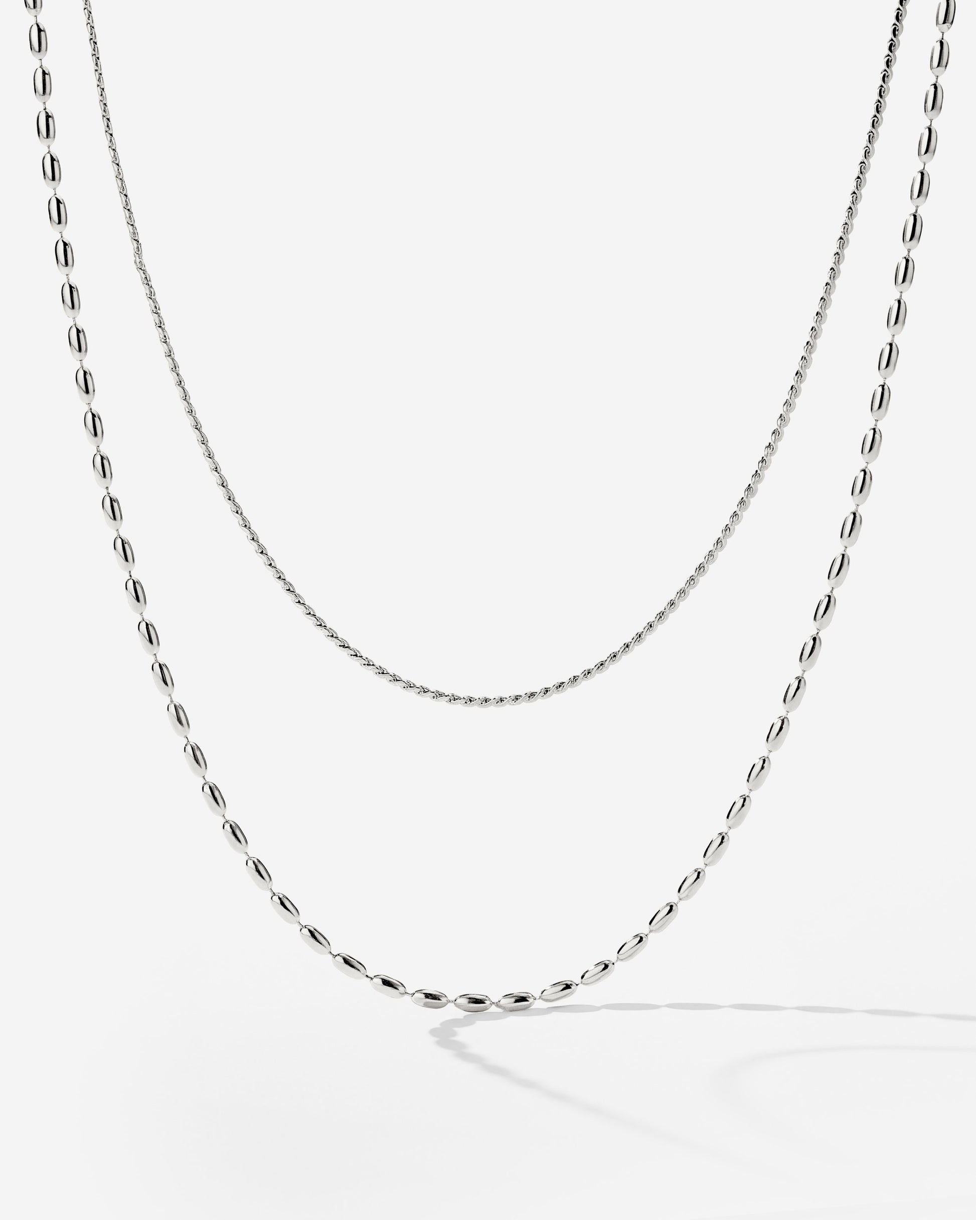 Droplet Double Collana Argento