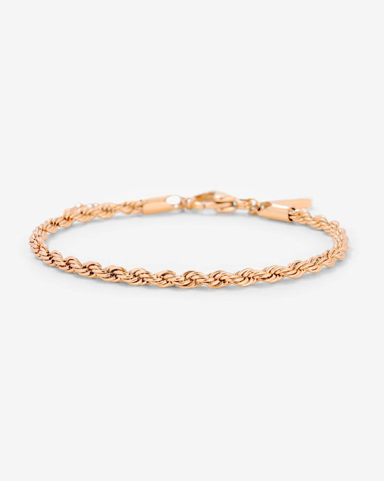 Rope Chain Bracciale Oro Rosa