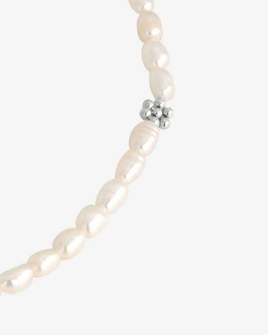 Blossom Pearl Choker Argento