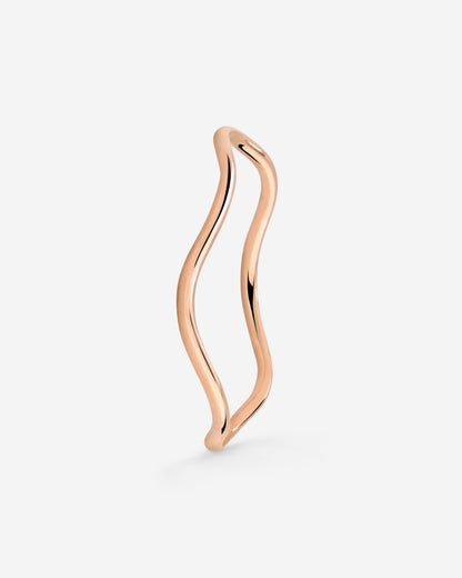 Slim Wave Anello Oro Rosa