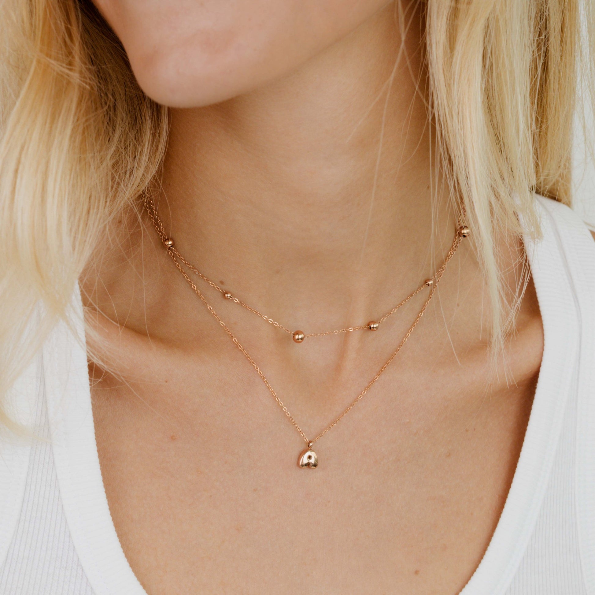 Infinite Beads Collana Oro Rosa
