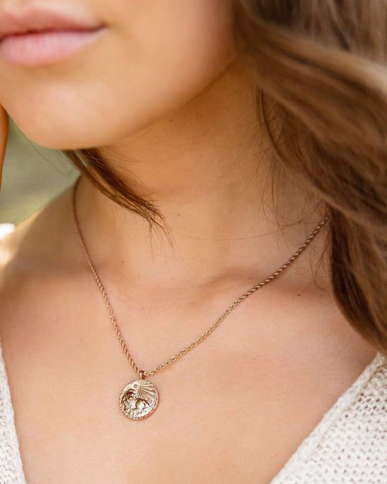 Zodiac Sign Collana Oro Rosa