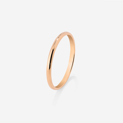 Fine Line Anello Oro Rosa