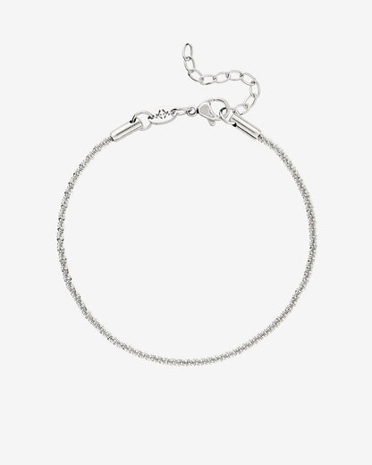 Criss Cross Chain Bracciale Argento
