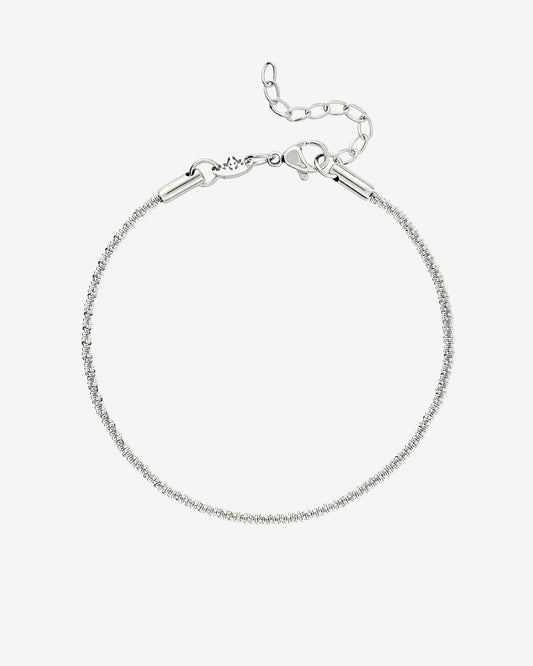 Criss Cross Chain Bracciale Argento