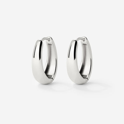 Seeker Hoops Small Argento