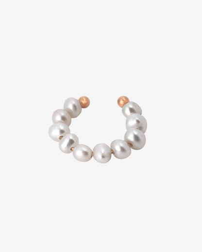 Pippo Pearl Ear Cuff Oro Rosa