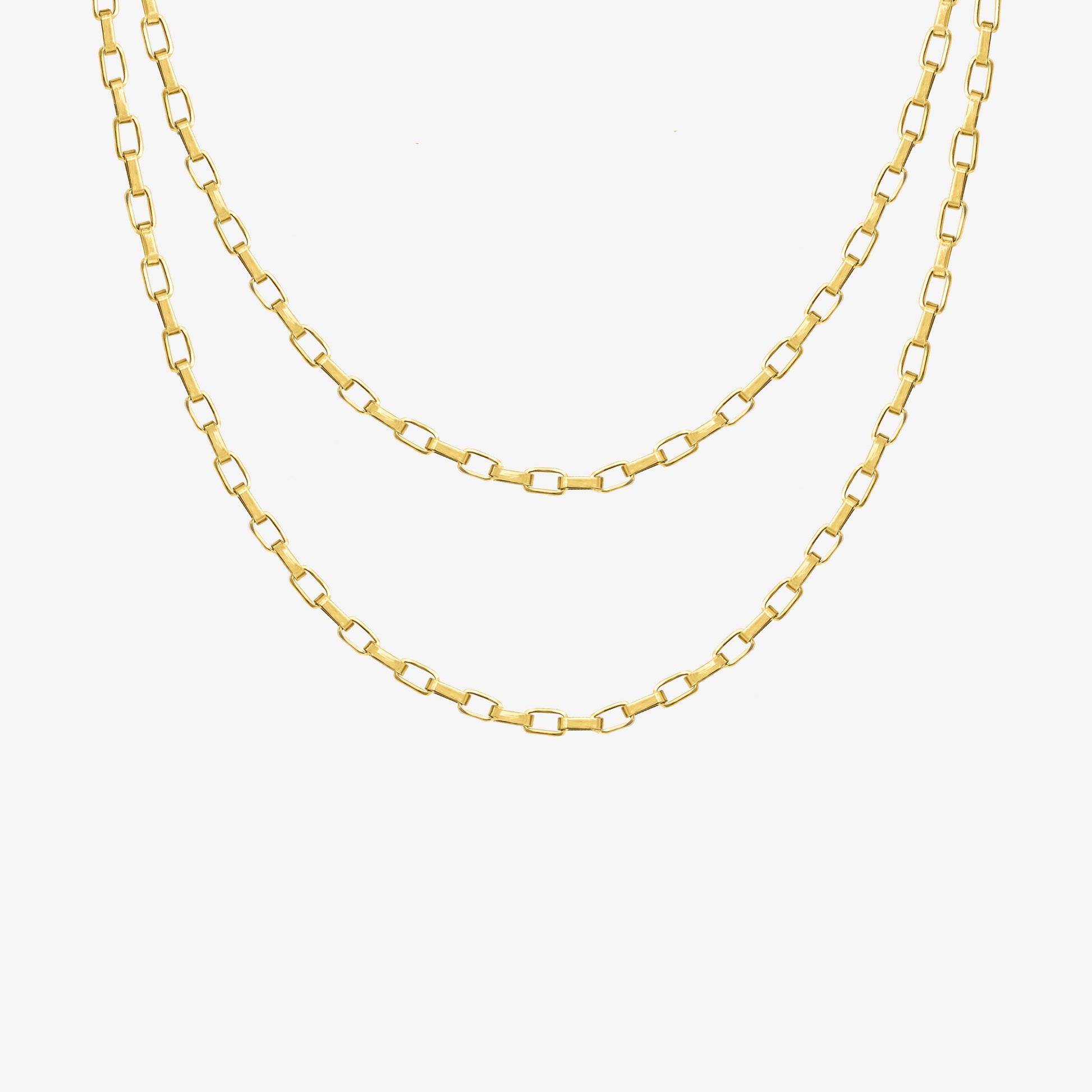 Square Y Box Chain Oro