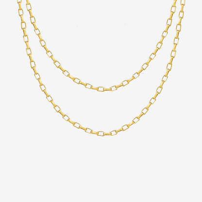 Square Y Box Chain Oro