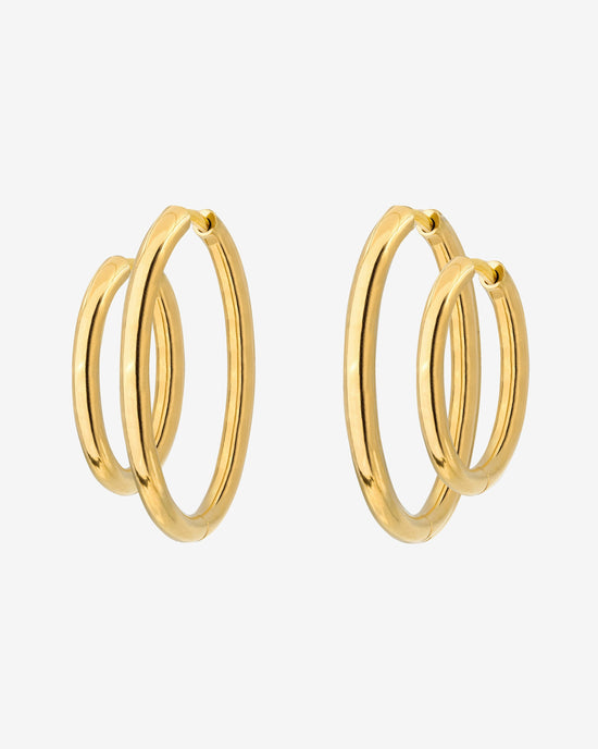 Clean Hoop Set Midi Oro