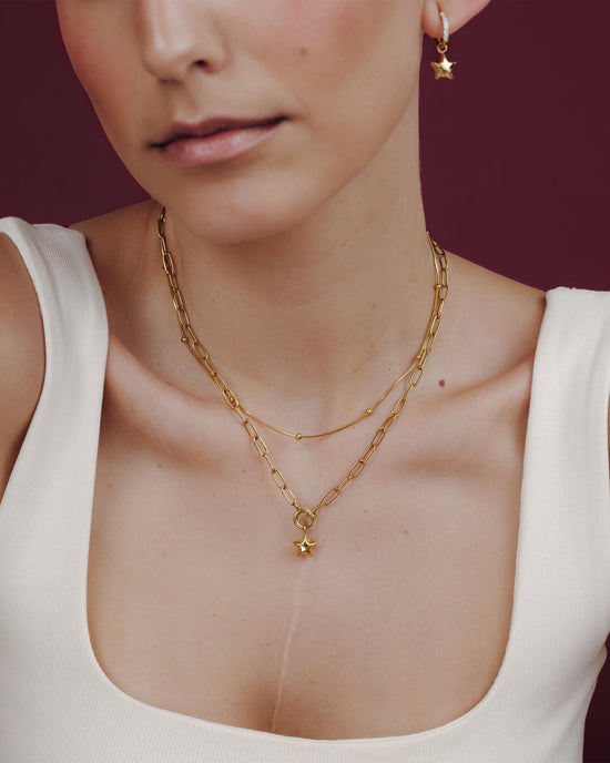 Nova Oval Links Collana Set Oro