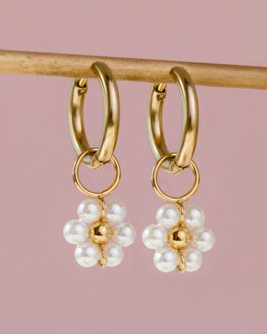 Daisy Hoop Set Small Oro