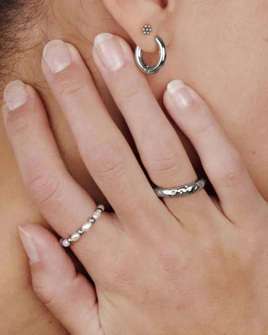 Pearl'n'Beads Anello Argento