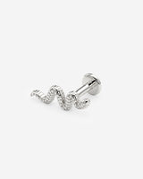Snake Piercing Argento