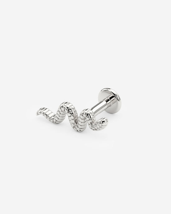 Snake Piercing Argento