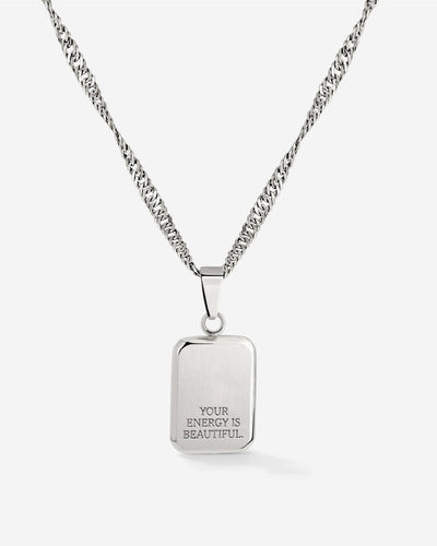 Your energy is beautiful Collana Argento