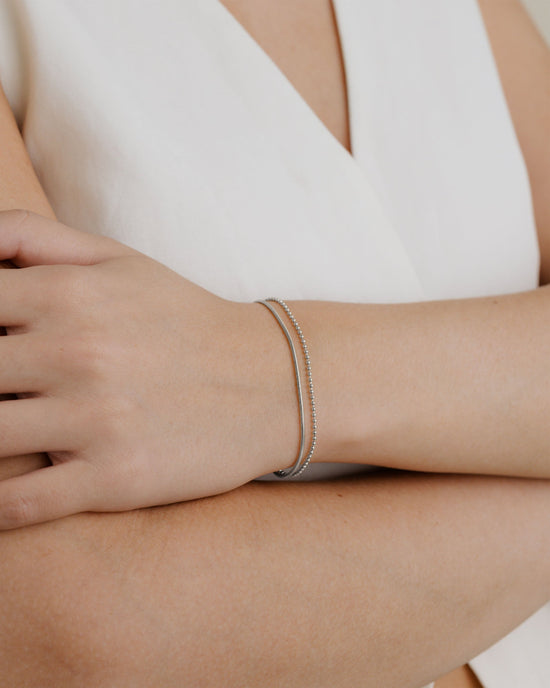 Duo Beads Bracciale Argento