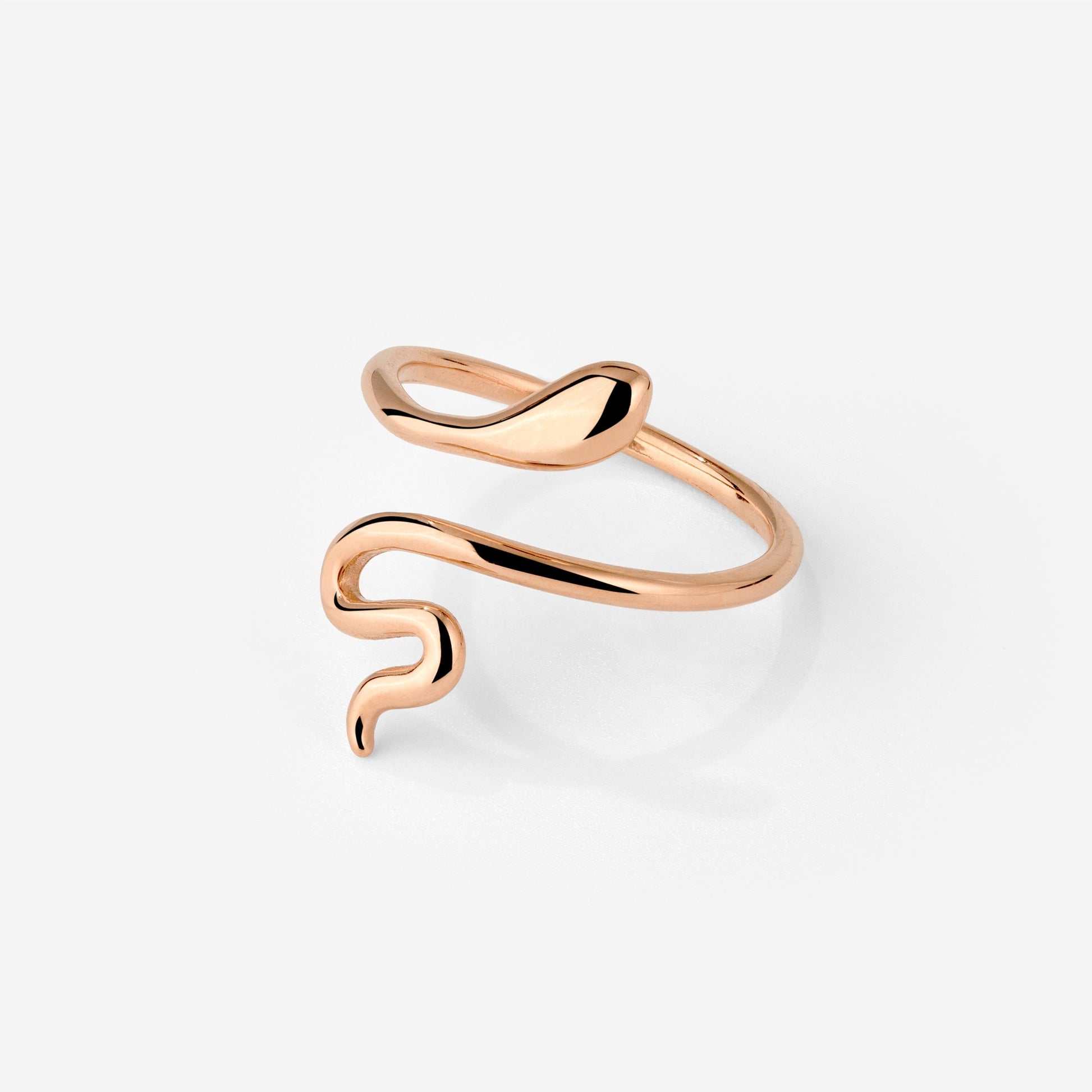 Slim Snake Anello Oro Rosa