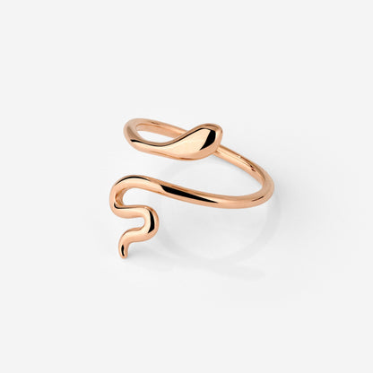 Slim Snake Anello Oro Rosa